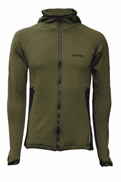 Tricker stretch hoodie Oliven
