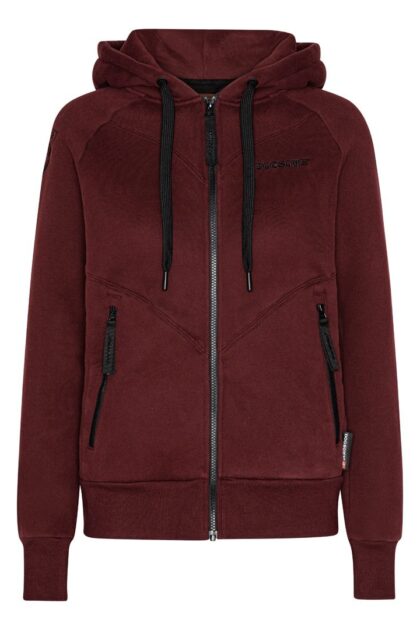 Burgundy Biathlon Sports Hoodie front