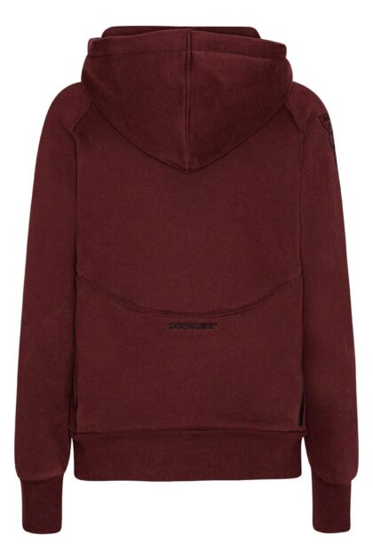 Burgundy Biathlon Sports Hoodie Back